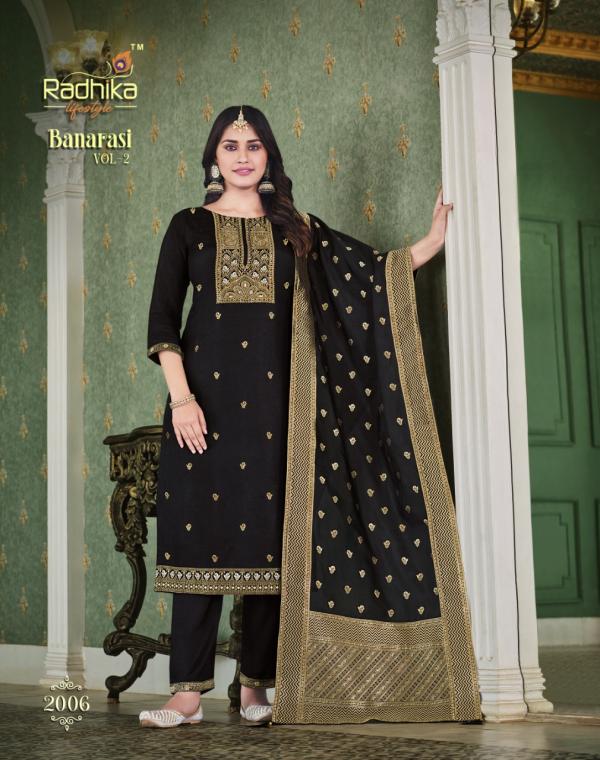 Radhika Banarasi Vol 2 Silk Designer Ready Made Dress Collection